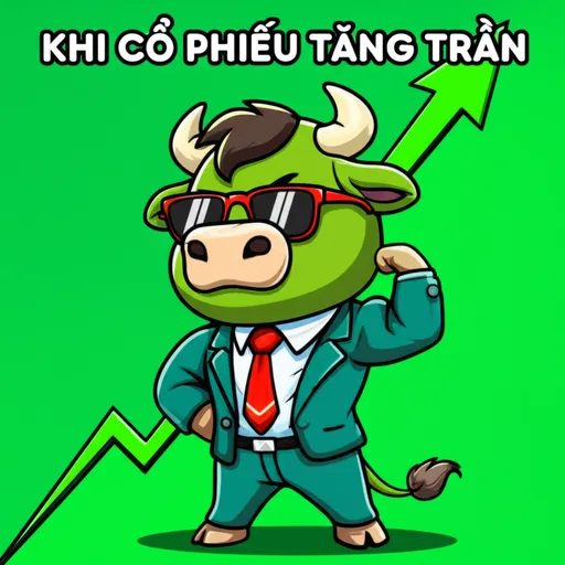Meme chú bò chứng khoán